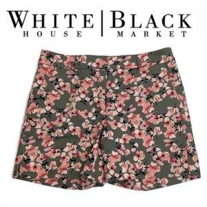 WHBM 5-INCH FLORAL COASTAL STRETCH SHORTS